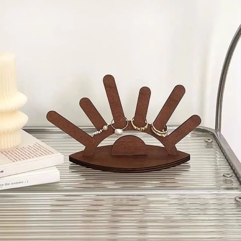 

DIY Wooden Jewelry Holder Handicraft Necklace Bracelet Jewelry Display Stand Ornaments Storage Ring Display Rack Ornaments