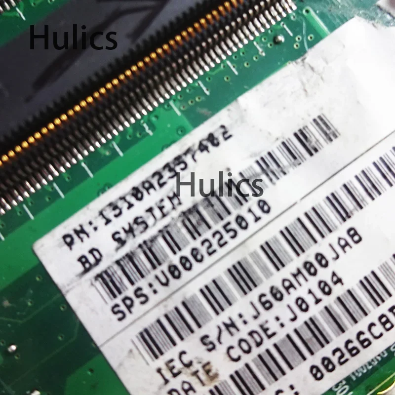 Hulics Used Laptop Motherboard For TOSHIBA Satellite C650D C655D Mainboard V000225010 6050A2357401-MB-A02 DDR3 Main Board