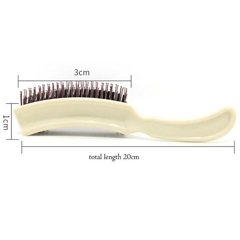 S على شكل مشط الشعر الراتنج فروة الرأس تدليك أمشاط ماكياج تصفيف الشعر فرشاة مكافحة زلة مقبض DIY بها بنفسك تصفيف الشعر العناية مشط أدوات