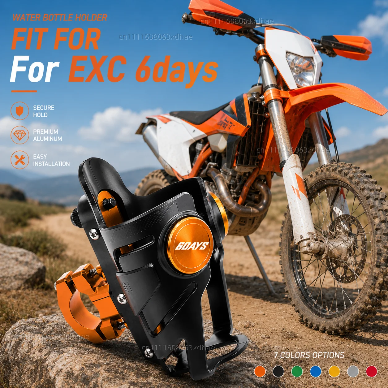 

Motorcycle Water Bottle Holder For EXC EXC-F XC-W TPI Six Days Coffee Beverage Tea Cup Support Modification Accessories