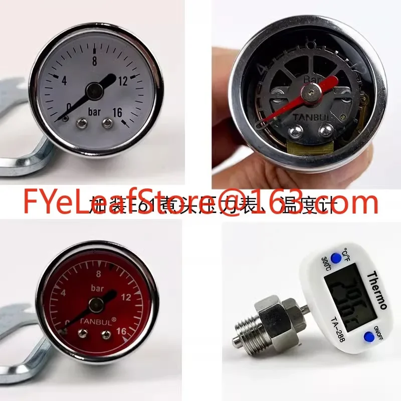 E61 Semi-automatic Coffee Machine Head Pressure Gauge Thermometer