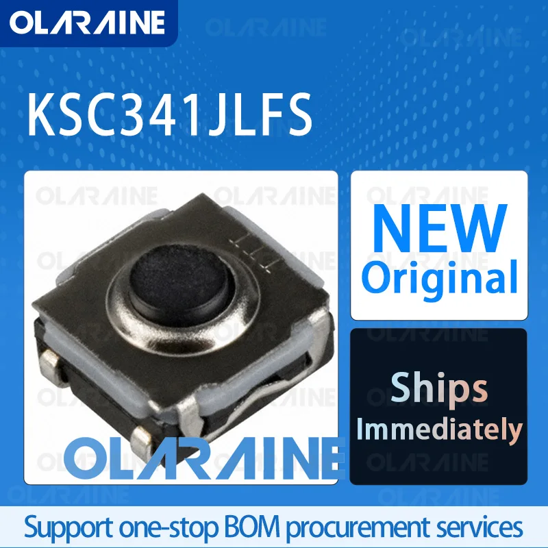 10/50/100Pcs KSC341JLFS Original IC chip Tactile switches RoHS OFF - (ON) Working force 2.9 N Current 50 mA DC 32 VDC