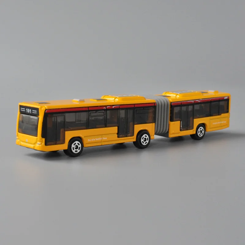 1:120 Scale Diecast Metal Model Toy Articulated Hinged City Bus Free Wheeling Miniature Replica