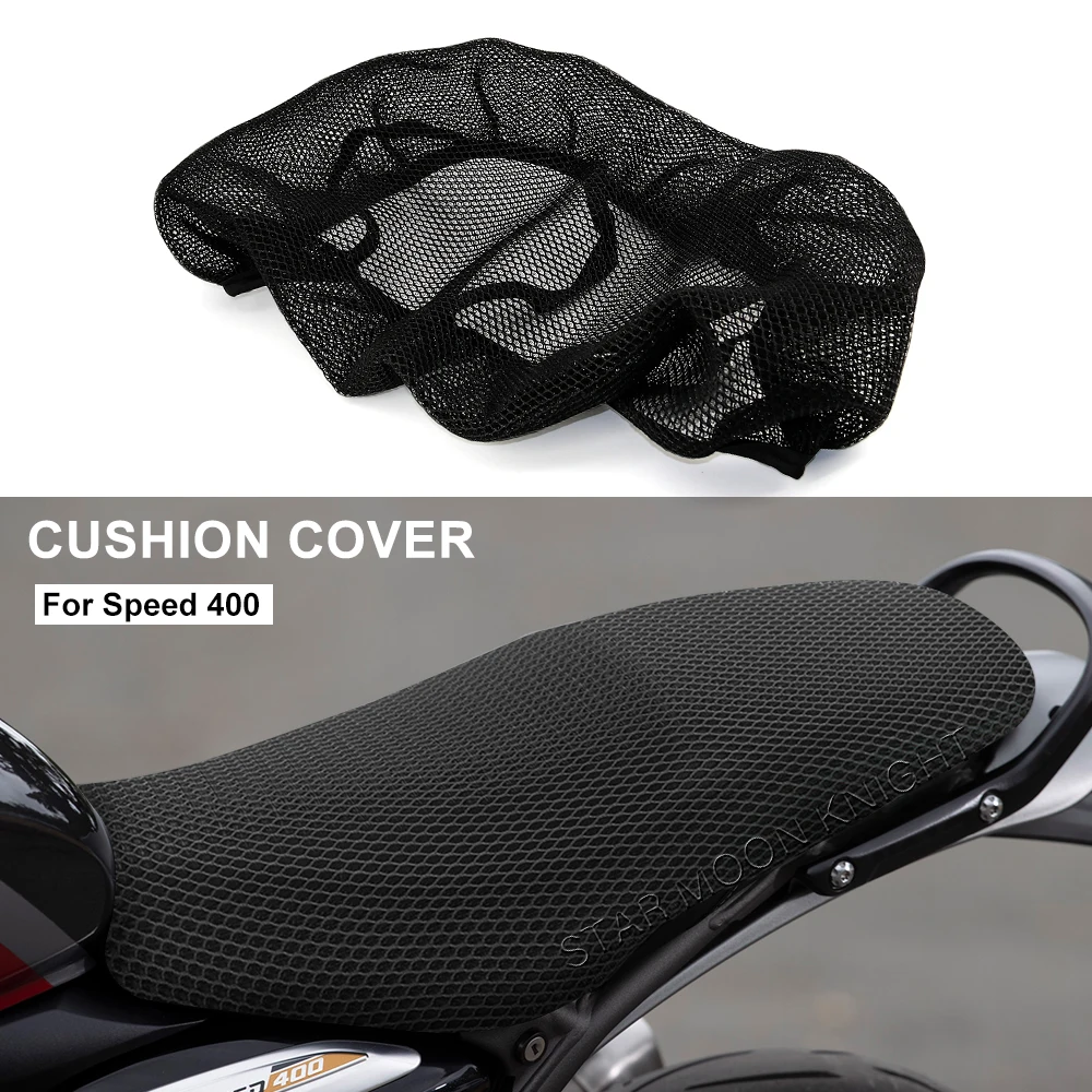 

Аксессуары для мотоциклов Speed 400 Speed 400, сотовая сетка, дышащая подушка для сиденья, защитный чехол для седла