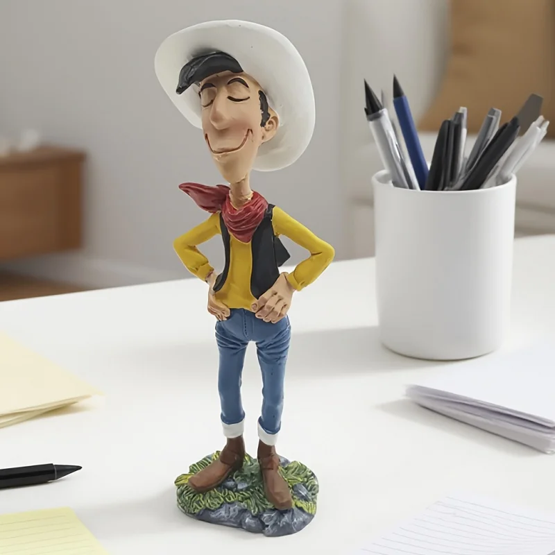 Cowboy Statue Ornament，Figurine Sculpture Decoration，Home Living Room Bedroom Study Office Desktop Decoration Ornaments Crafts