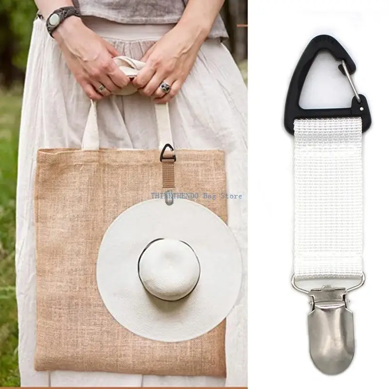 مشبك قبعة 340D للسفر معلق على حقيبة اليد وحقيبة الظهر للأطفال والكبار