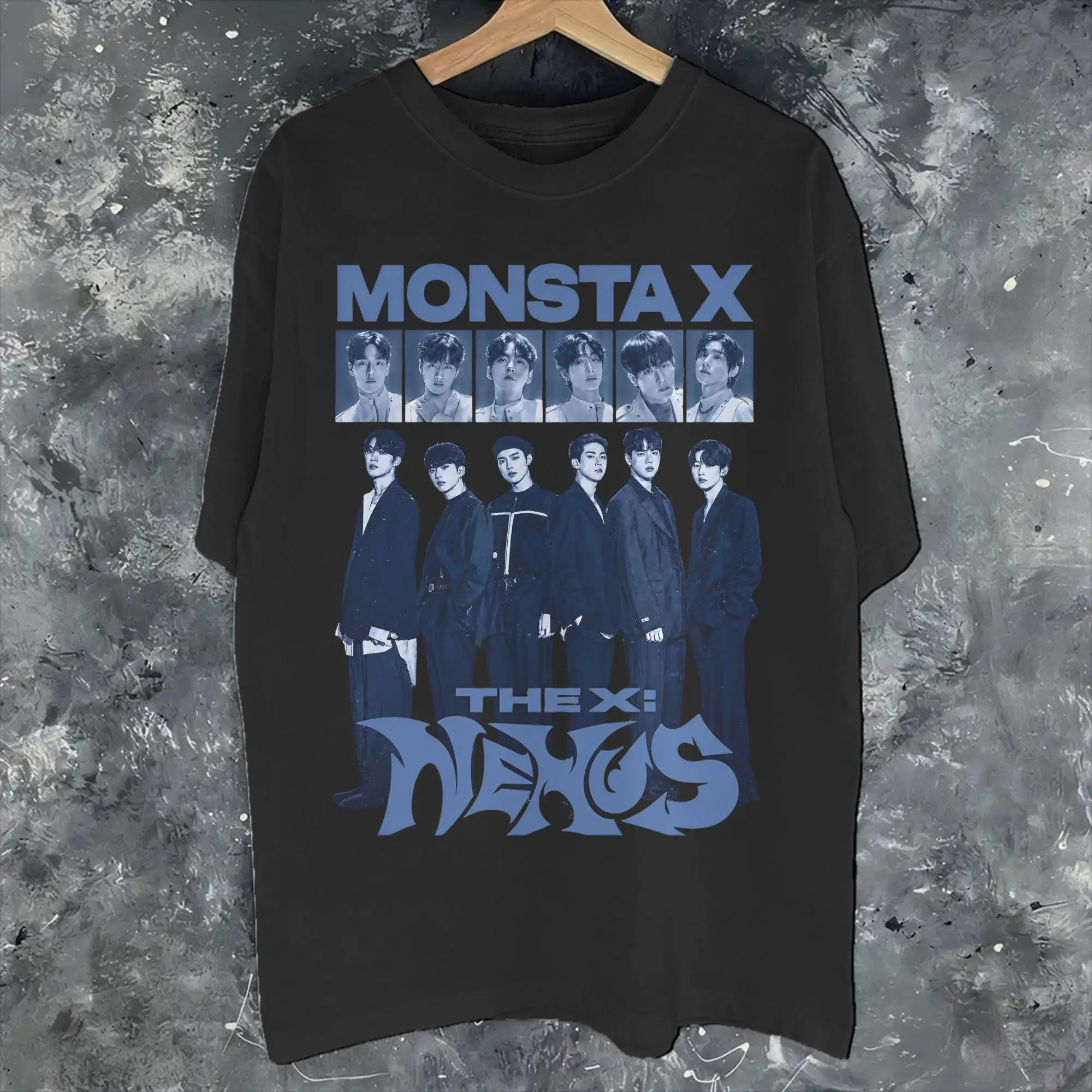 Men Women Printed Monsta X the X Nexus North America World Tour T Shirt Tee Pure Cotton  T-shirts Clothing