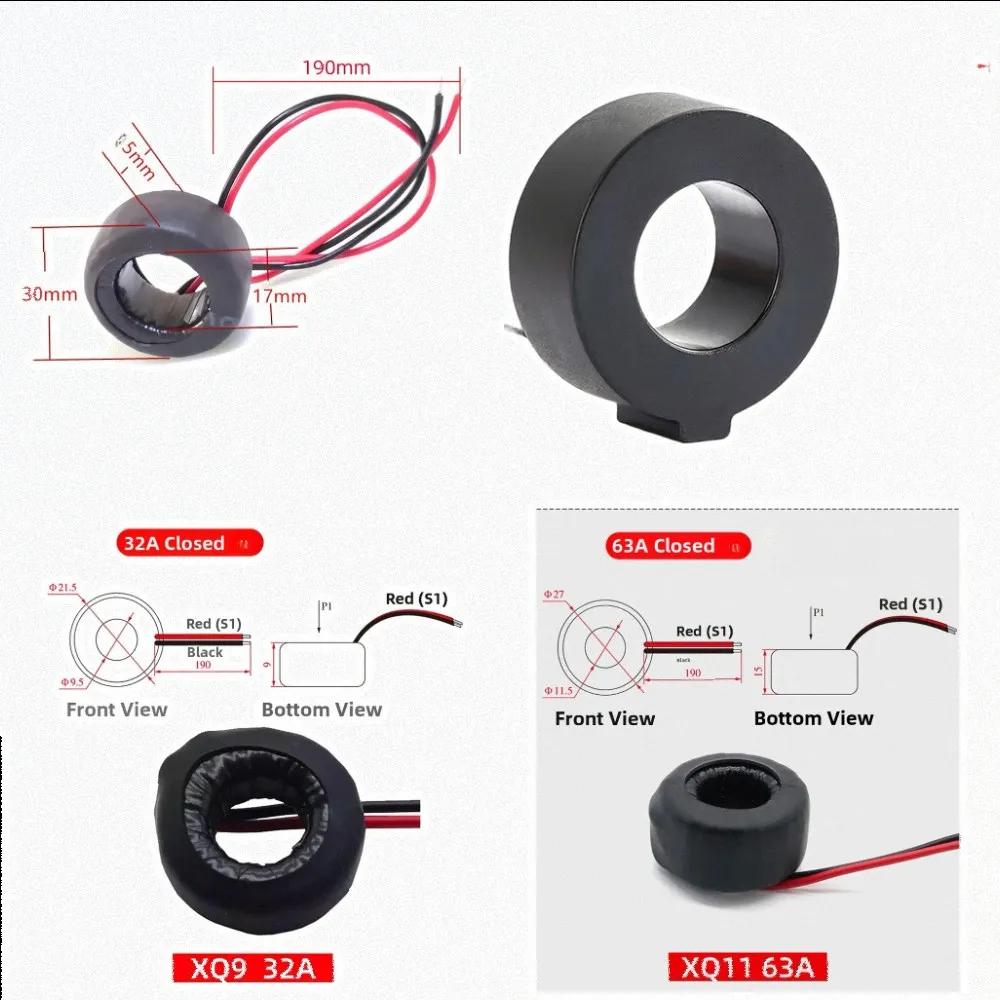 Current Transformer for For measuring AC and DC Current from 30 Amps to 500 Amps in Closed-Core Transformer Applications