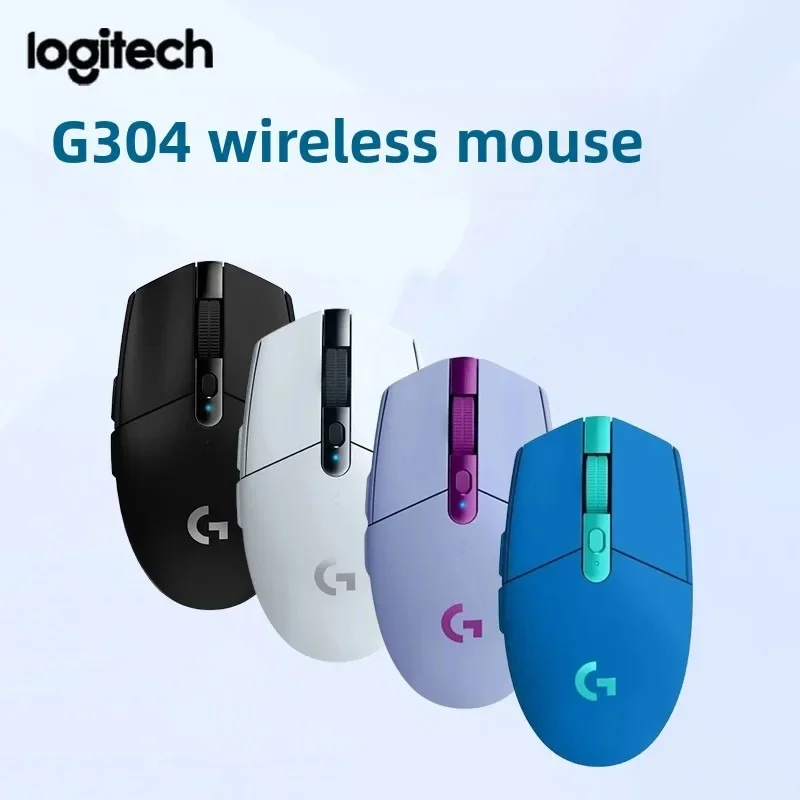 ماوس الألعاب اللاسلكي Logitech G304 G305 LIGHTSPEED، مستشعر Hero 12K DPI، 6 عمر بطارية طويل للغاية قابل للبرمجة لألعاب الكمبيوتر