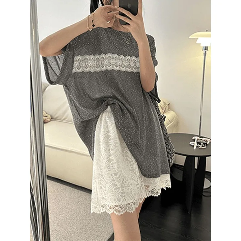 

Корейский стиль кружевные полые шорты с высокой талией свободные утягивающие модные брюки