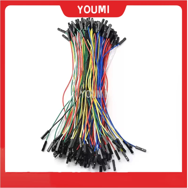 

100pcs Breadboard Dupont Cable 2.54mm Male Female Dupont Jumper Wire Cable DIY Electronic 1P Connector 10CM 20CM 30CM26AWG