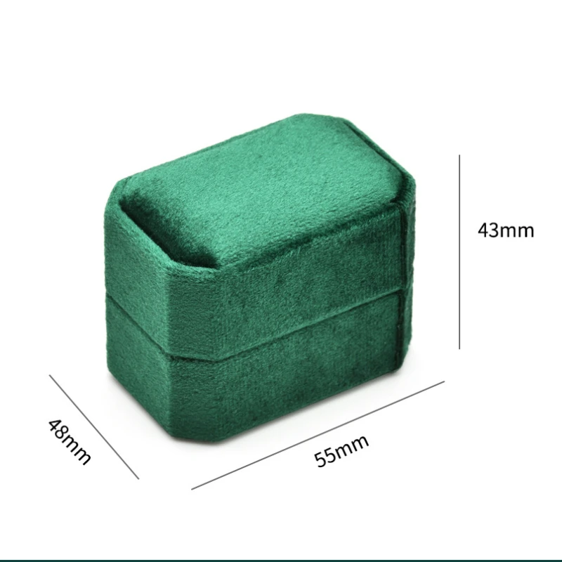 Бархатный Чехол для колец для свадебной церемонии со съемной крышкой и 3 отделениями