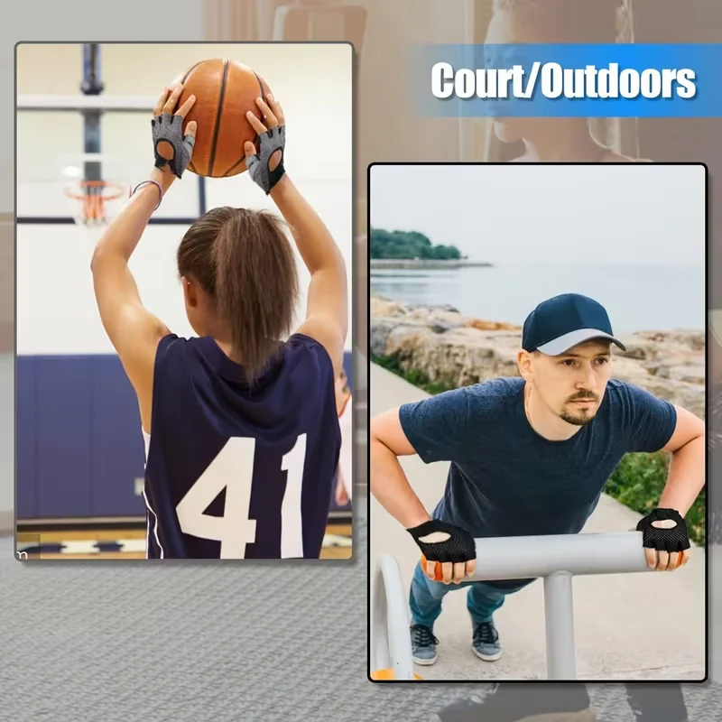 

Weight Lifting Gym Gloves 1 Pair Breathable Super Lightweight for Men Women Indoor Outdoor Fitness Cycling Exercise Daily Use