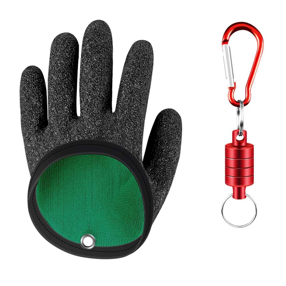 Hook and Tool Access Fishing Gloves, Powerful Magnet for Secure Storage, Soft and Flexible for Comfortable Wear