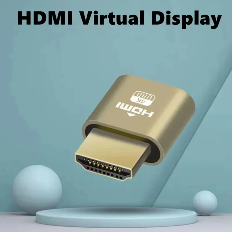 1/2/3/4Pcs 4K HDMI Virtual Display Adapter Streaming Device Virtual Display High-Resolution Wireless Display Adapter