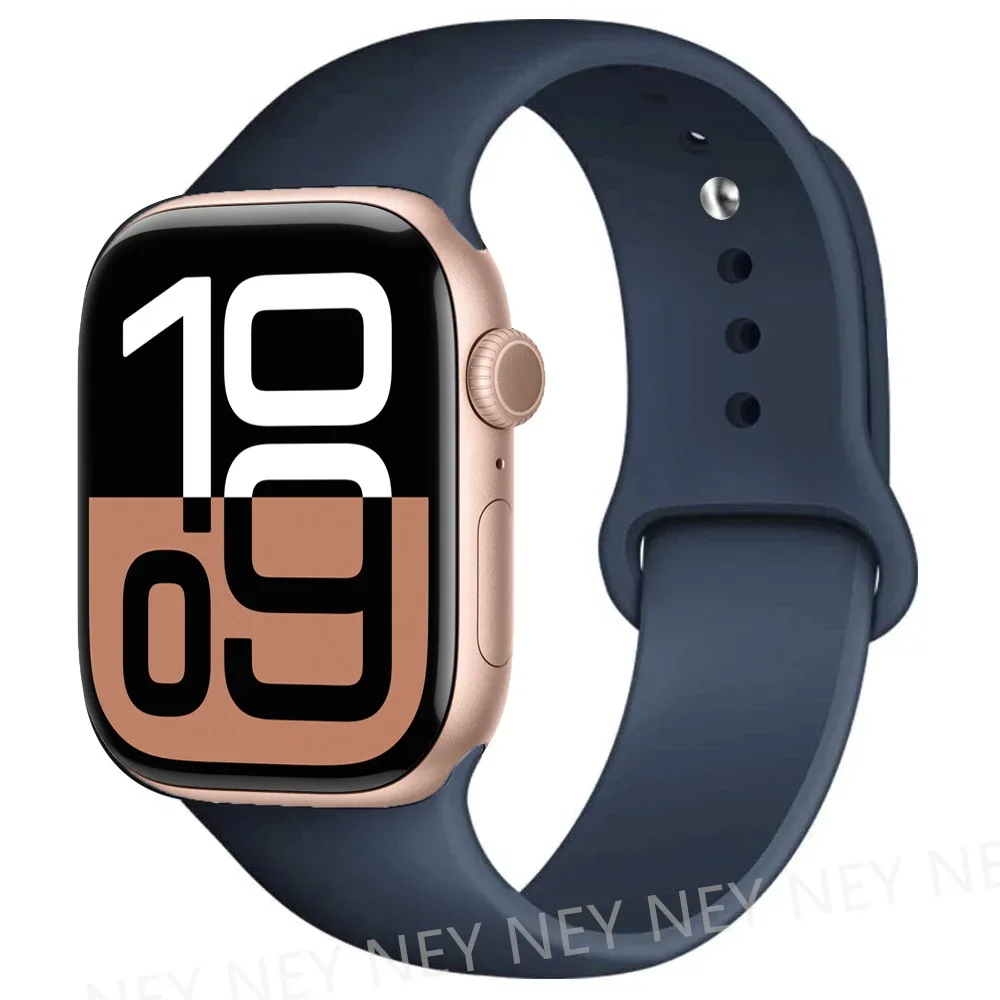 Siliconen band voor Apple Watch-banden 45 mm 44 mm 40 mm 41 mm 42 mm-46 mm sportarmband iwatch-serie 8 7 6 5 4 3 SE 9 10 Ultra 2 49 mm