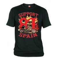 Motorcycle Men's T-shirt Streetwear Biker 81 Flames Devil Graphic 2025 Summer Casual Oversized Cotton Youth Fashion Trend Top
