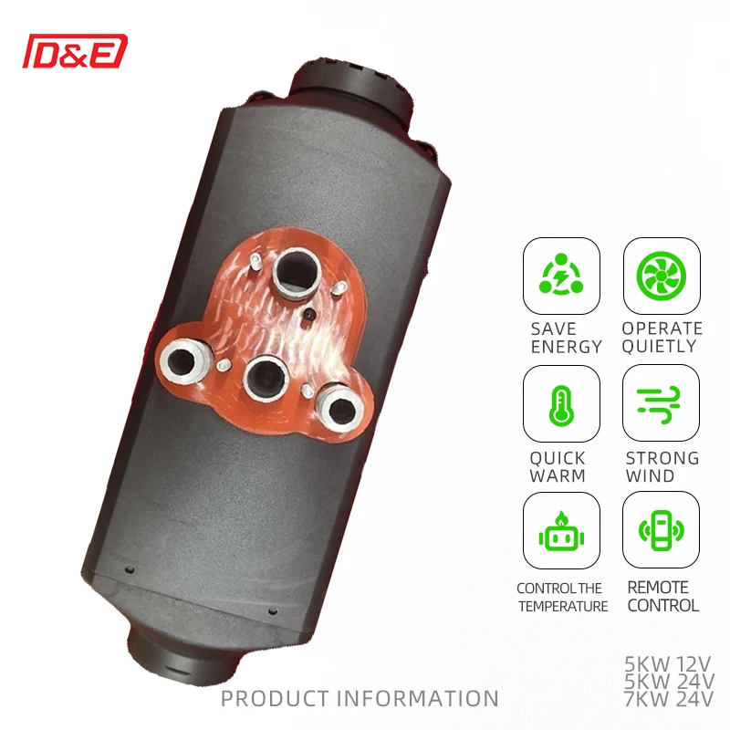 Diesel Parking Heater, 12V 24V 5KW 7KW Air Water Integrated Heater, for RV Camper, Truck, Boat, Universal Heavy Duty Heater