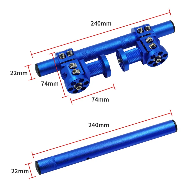 CNC Aluminum Motorcycle Balance Separation Bar Handlebar Reinforced 7/8