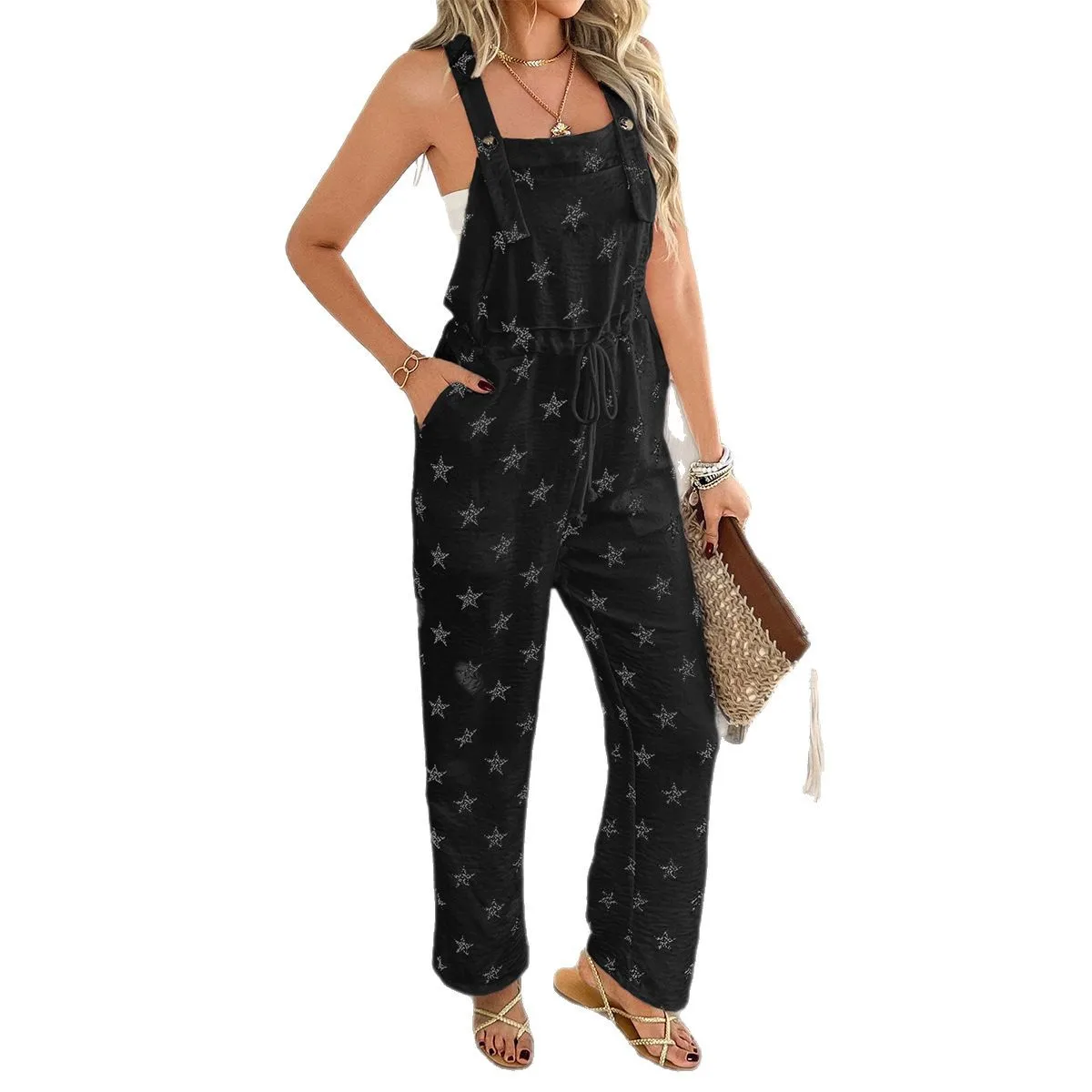 Diyun 2025, Frühling und Sommer, grenzüberschreitende Freizeit, böhmischer Urlaubsstil, Druck, Kontrastfarbe, Overalls für Kinder