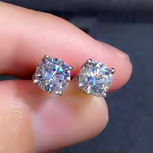 Cubic Zirconia Stud Earrings Oval CZ Crystal Classic Jewelry for Women - E1379