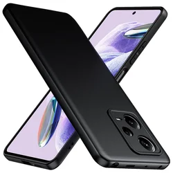 TPU 케이스 용 Redmi Note12 12Pro Plus 부드러운 충격 방지 블랙 핸드폰 케이스 Redmi Note12 5G Xiaomi Note 12 Pro+ Cover Redmi Note12 Case Redmi Note 12 Pro Plus 풀커버 케이스 홍미노트12프로플러스 케이스