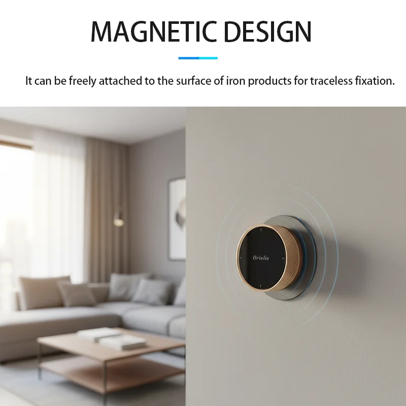 ORIELIS Tuya Zigbee Smart Scene Knob Controller - Multi-Device Control, Mode Switch, Works with Zigbee Hub V2