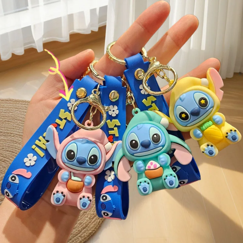 

1pcs for Stitch Keychain Doll Cute Action Statue Car Key Pendant Backpack Decoration Anime Peripheral Gift