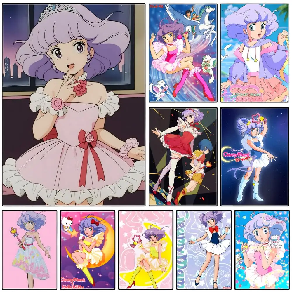 Anime M-Magicals Angels Creamys Mamis Poster  Self-adhesive Art Waterproof Paper Sticker Coffee House Bar Room Wall Decor