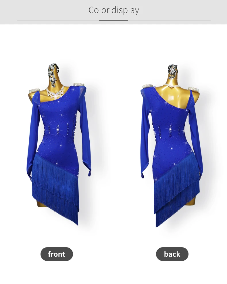 Damen-Latein-Tanzwettbewerbskleid, elegante Partykostüme für amerikanische Mädchen, 2026 Ballsaal-Karneval-Übungskleidung, Party-Outfit – Detail 6