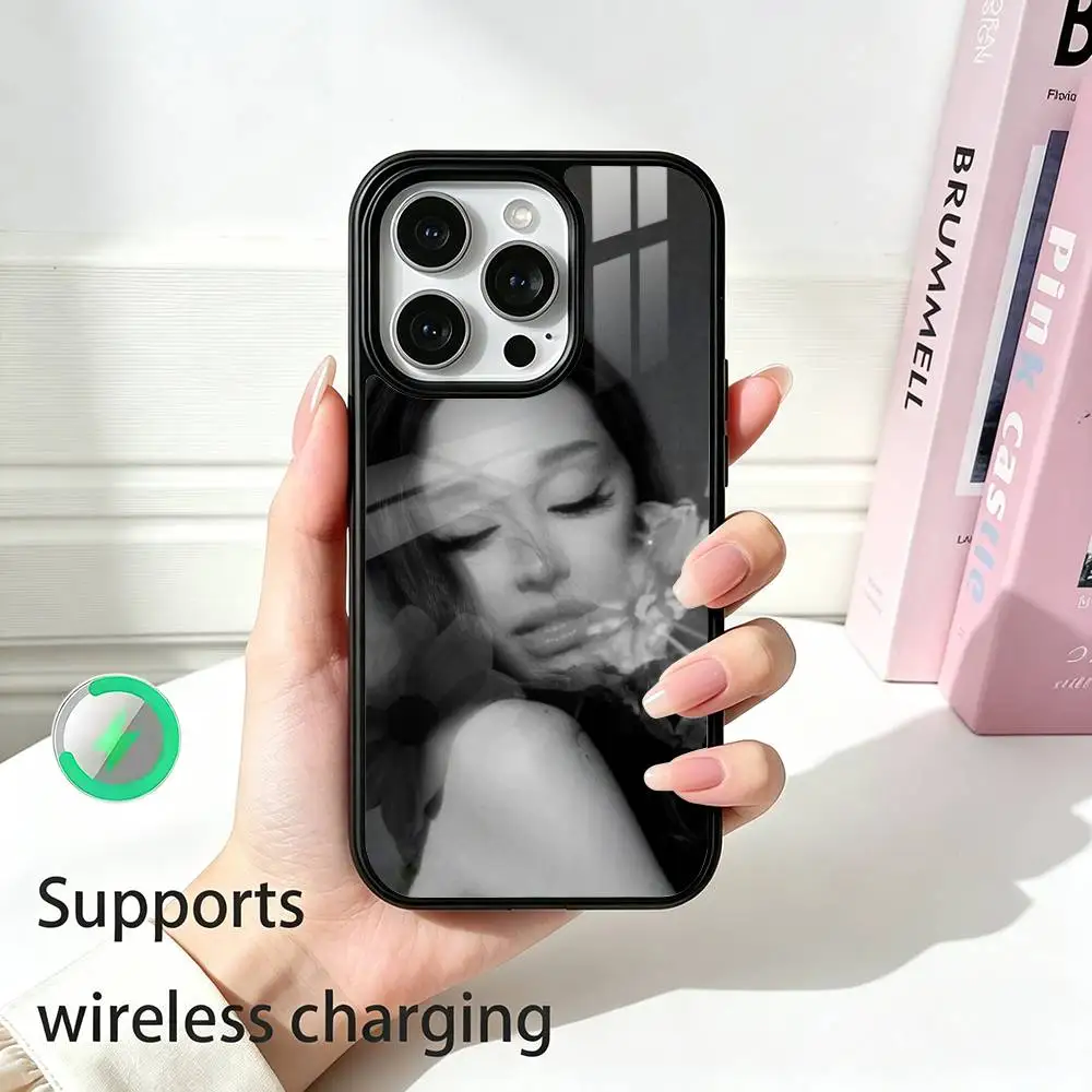 Famous singer Ariana -G-Grande  For IPhone17/16/15/14/13/12/11 Plus Pro Max Plus Wireless Charger Phone Case