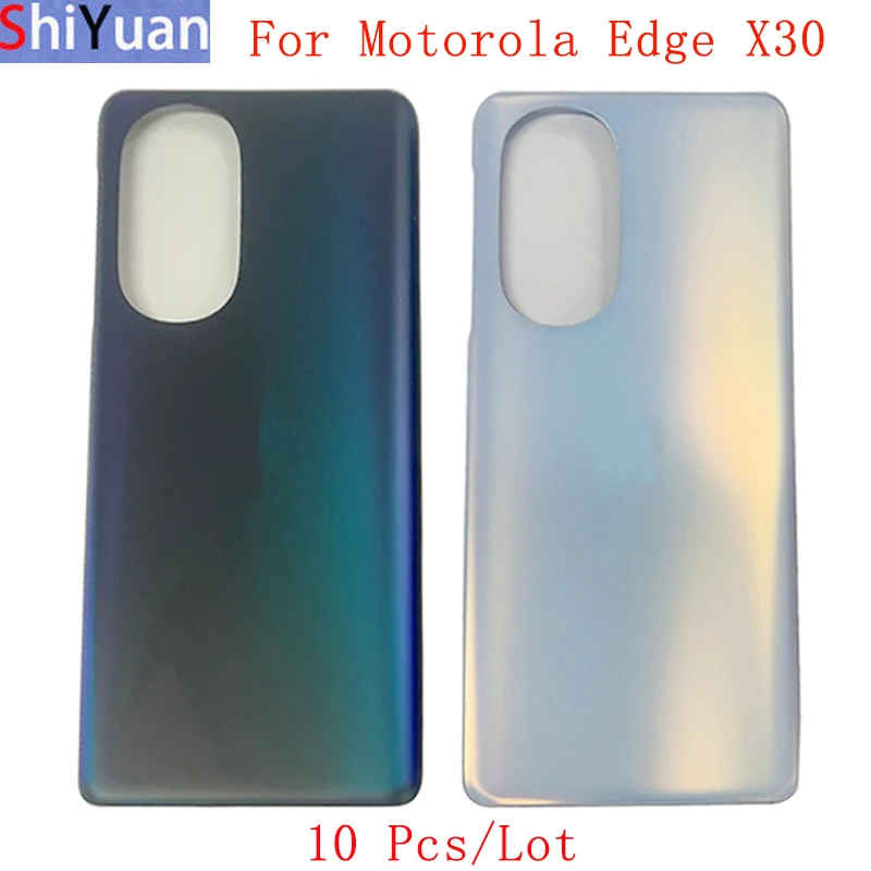 10Pcs/Lot Battery Cover Back Rear Door Housing Case For Motorola Moto Edge X30 Battery Cover with Adhesive Sticker Repair Parts