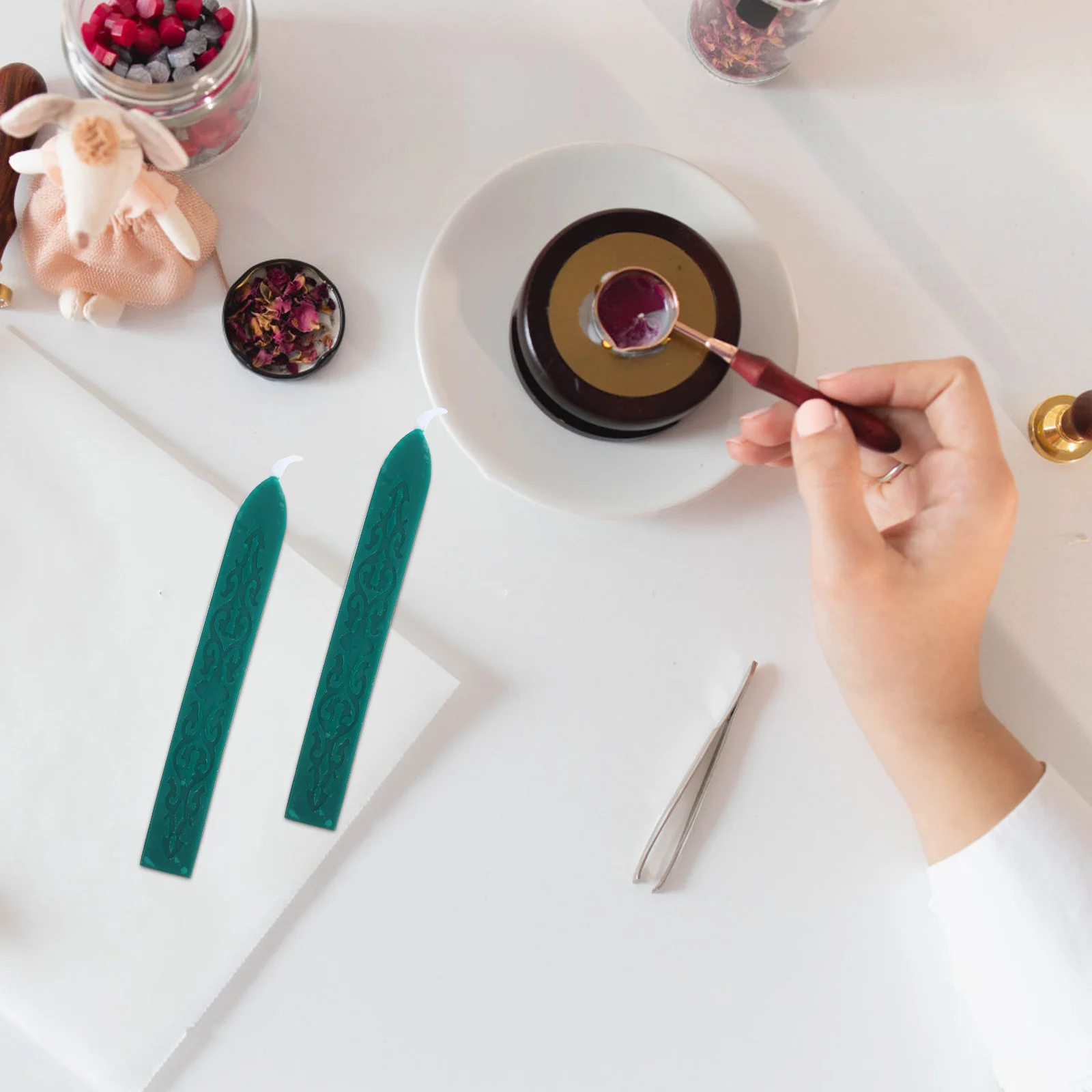 

6pcs Fire Wax Sticks Sealing For Envelopes Letters Invitations Diy Craft Gift Wrapping Wedding Home Use Sealing Wax