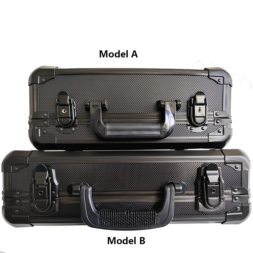 Aluminum Alloy Frame Suitcase Storage Box Colletion Case with Sponge Pad for Camera Accessories Microphone Mixer RC Drone Tools