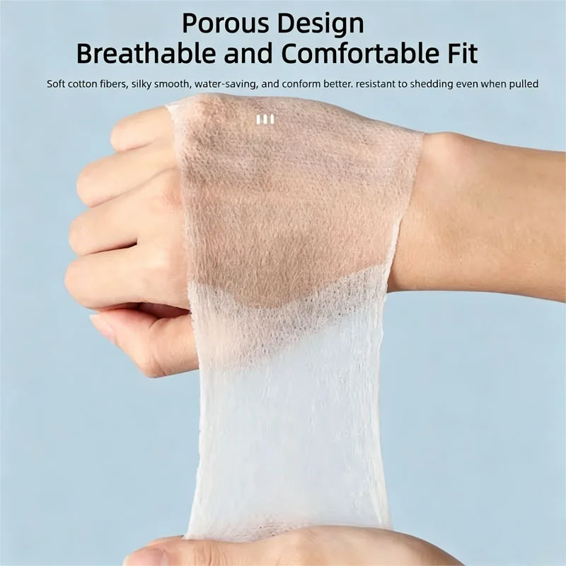 200pcs Portable Makeup Removal Cotton Pads Face Cotton Pad Breathable Mask Paper HZM05
