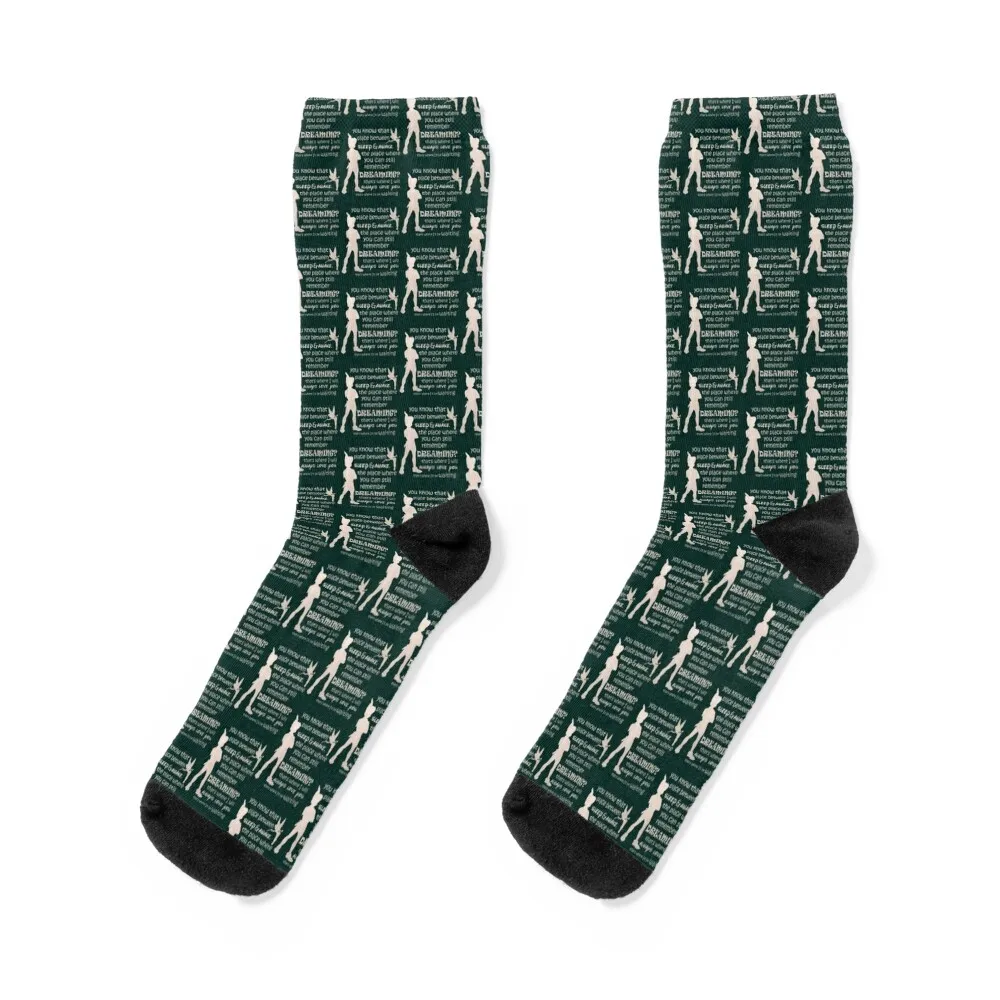 Peter pan quote Socks Sports gym happy funny gifts Men Socks Luxury Brand Women's