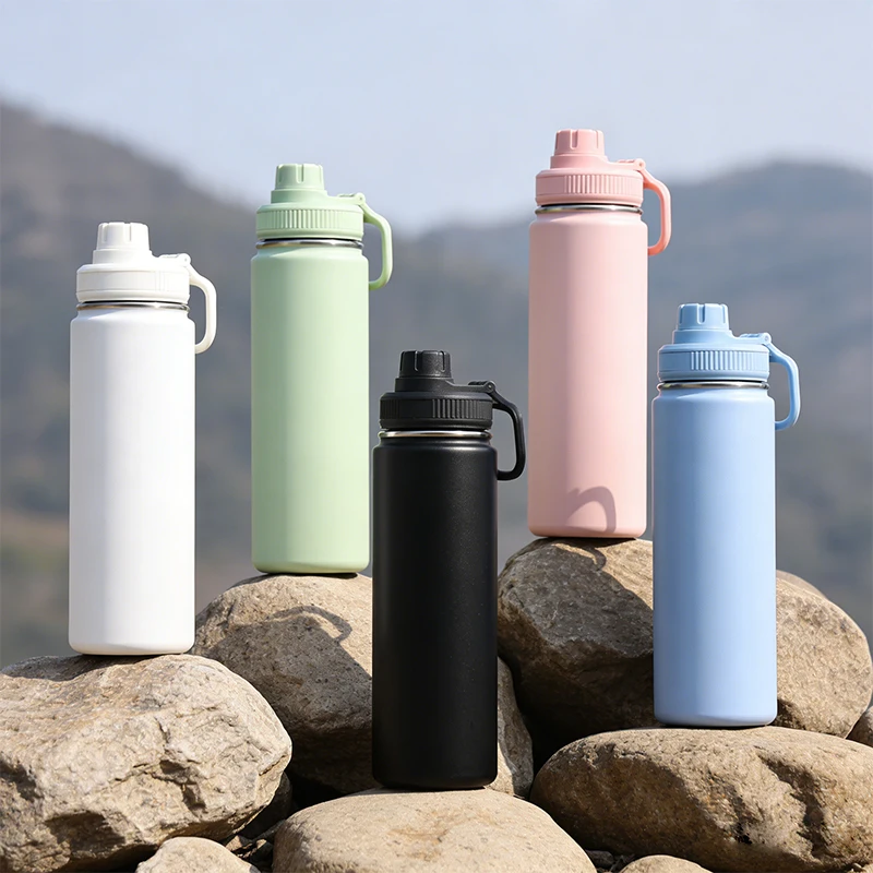 750ml Water Cup Sports Bottle Water Bottle Stainless Titanium Vacuum Portable Leakproof Outdoor Cup Birthday Gift
