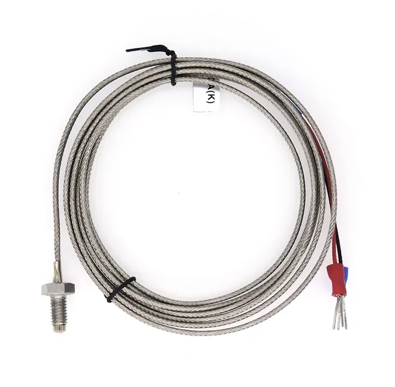 

Датчик температуры с резьбой термопары 2025 Датчик K E52L-CA1D-P6D M6 PT100