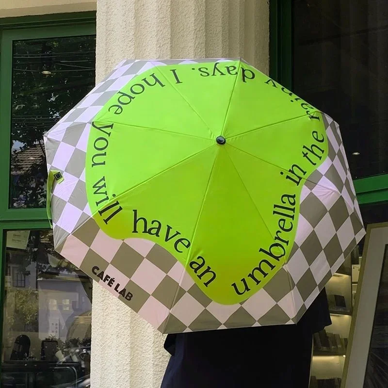 

CAFE LAB Automatic Umbrella Three Bones Anti UV Sun Rain Sunshade Portable Folding Windproof Parasol Women Men Travel Umbrella