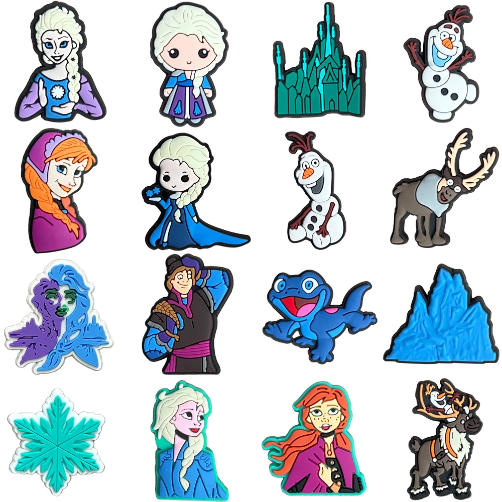 

MINISO Disney «Холодное сердце», подвески для обуви «сделай сам», аксессуары с пряжкой для обуви принцессы, украшения для обуви из ПВХ, рождественские подарки для детской вечеринки
