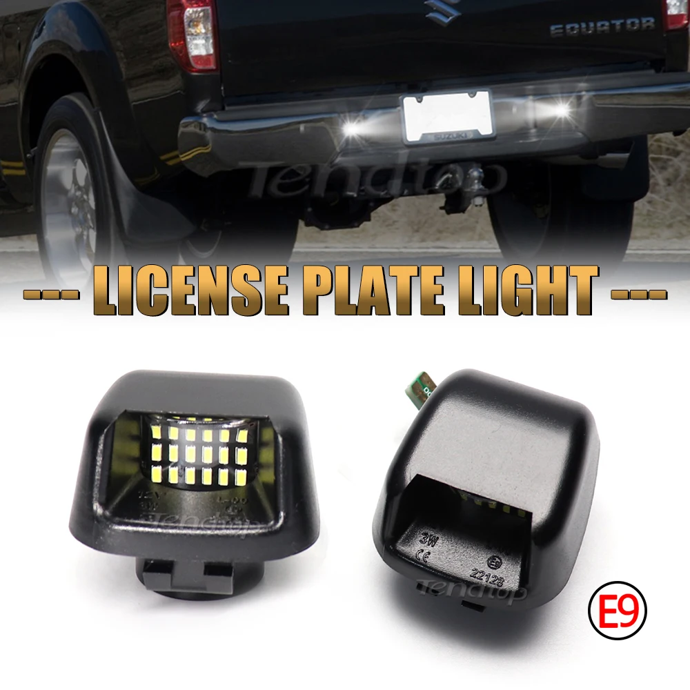 License Plate Light White No Error Led Number Backlight  for Nissan Navara D40 Frontier Armada Titan Xterra Suzuki Equator