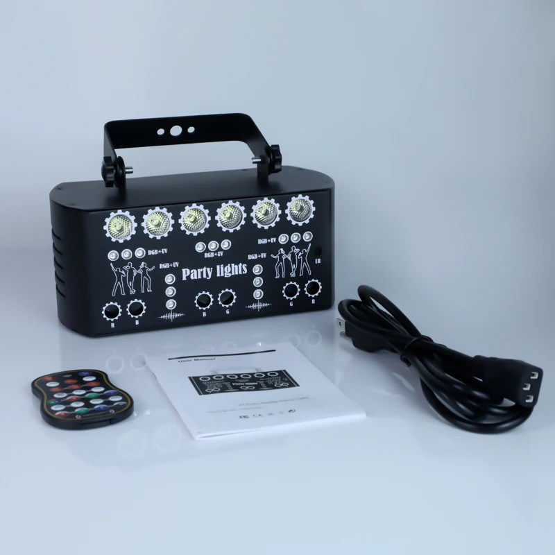 15 واط LED 27 بوصة العارض RGB ضوء حفلة الليزر ، غرفة الأسرة الزفاف مأدبة ضوء الديكور DMX512 ملهى ليلي ضوء