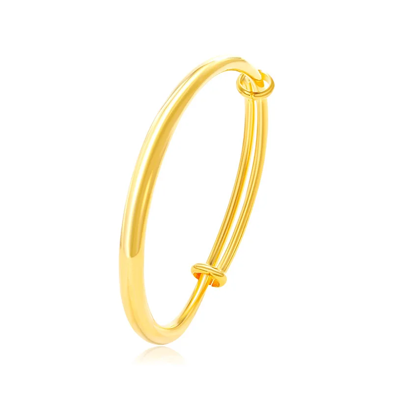 

Boutique 24K Gold Plated Adjustable Bangle For Women Charm Jewelry Exquisite Classical Bracelet Decoration 2024