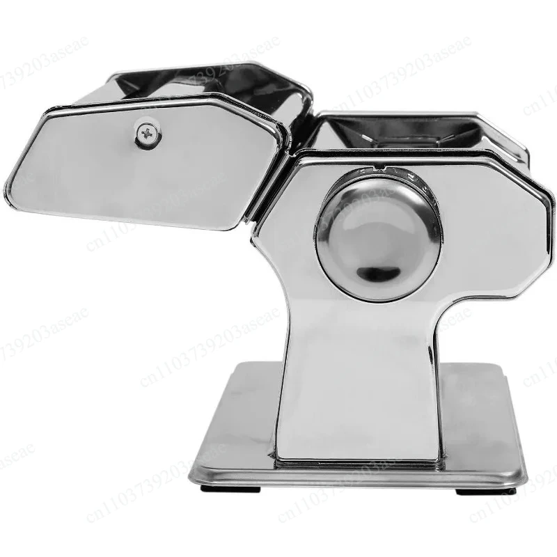 Manual Stainless Steel Pasta Maker, 2‑Knob Split‑Type Household Noodle & Dumpling Skin Machine, 9‑Speed Thickness Adjustment