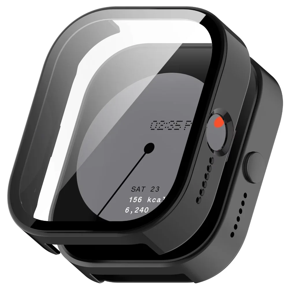 HD Tempered Glass+PC Case for CMF Watch Pro Glass Screen Protector All-around Anti-fall Protective Cover for CMF Watch Pro Shell