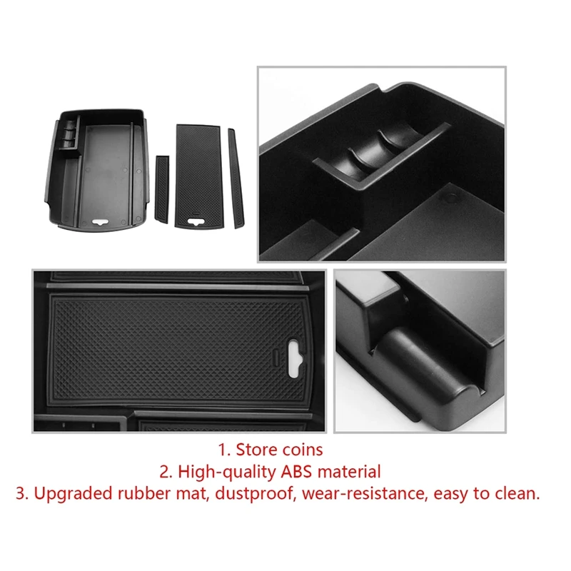 Central Console Armrest Storage Box Holder Interior Organizer Glove Tray Accessories for Kia Sportage 2017 - 2021