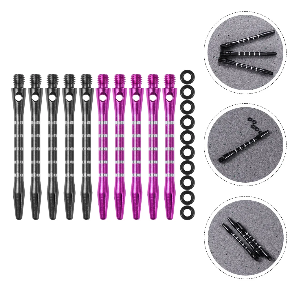 10 jeux de tiges filetées en alliage d'aluminium, arbres Standard 2Ba, poignée moletée légère et antidérapante pour pointes en acier, remplacement Portable