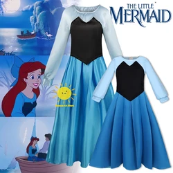 BEAST KINGDOM Disney Ariel Cosplay Costumes The Little Mermaid Blue Princess Dress Corset for Women Ariel Halloween Party Gifts