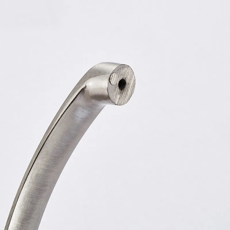 Tiradores de muebles plateados de aluminio, tirador de armario, herrajes para cajón de armario de cocina