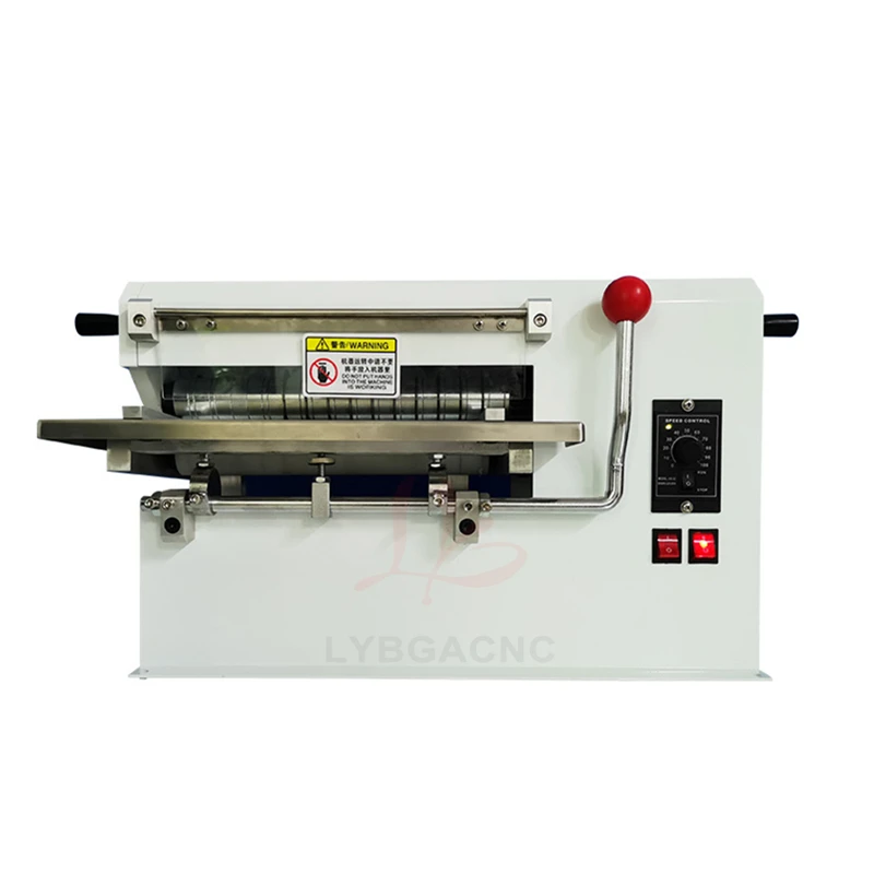12 Inch Vegetable Tanned Leather Slicer Cutting Machine for Shoe Bags Paper Products Adjustable Cutting Width 4-300MM